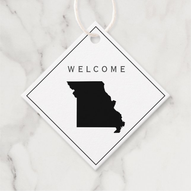 Missouri Welcome Bag Geschenk Tag für Hochzeitswoc Geschenkanhänger (Vorderseite)