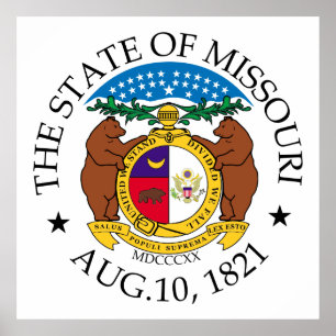 Missouri-Zeichen Poster