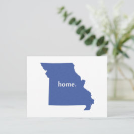 Missouri Zuhause Staat Blue Postkarte