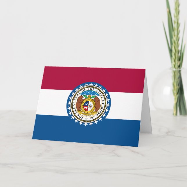 Missourian Flag & Emblem, Flag of Missouri Karte (Vorderseite)