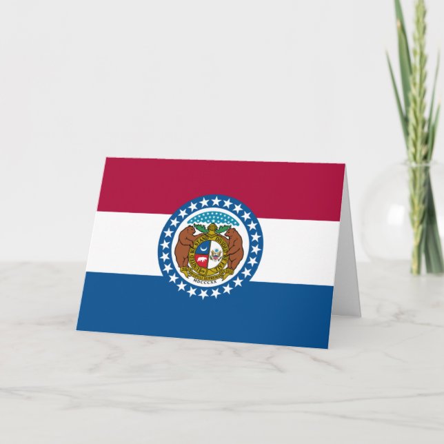 Missourian Flag, Flag of Missouri Karte (Vorderseite)