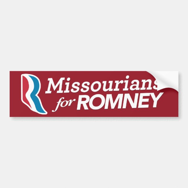 Missourians für Romney Autoaufkleber (Vorne)