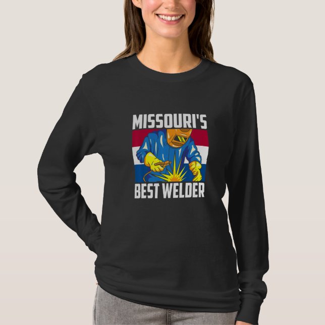 Missouri's Best Welder Ironworker Ironsmith Missou T-Shirt (Vorderseite)