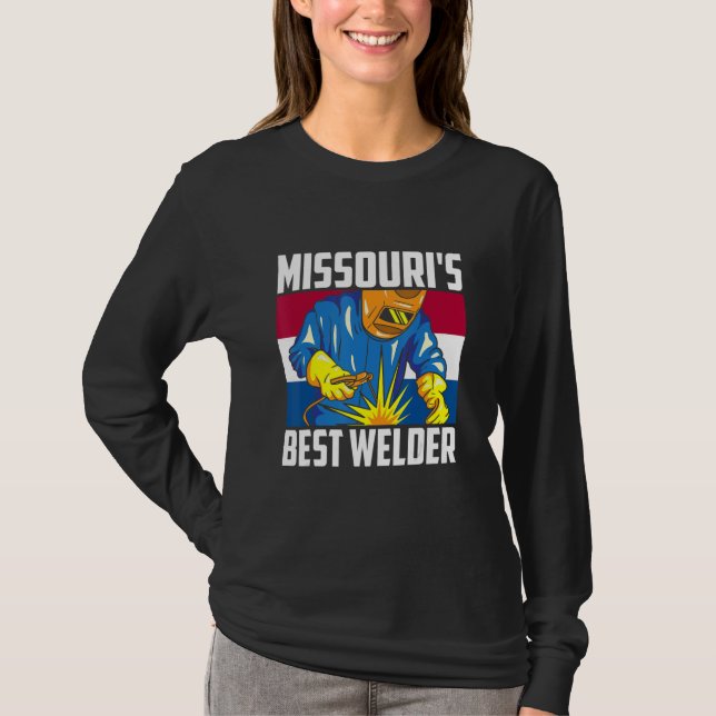 Missouri's Best Welder Ironworker Ironsmith Missou T-Shirt (Vorderseite)