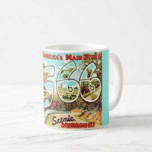Missouris Route 66 Postkarte Kaffeetasse