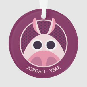 Misstrauisch das Schwein Ornament