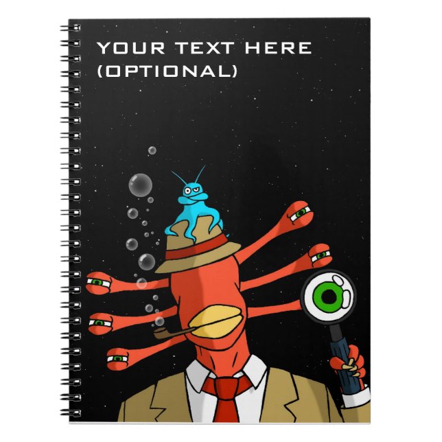 "Misstrauisches alien-" Notizbuch Notizblock (Vorderseite)