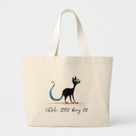 Missy Miss Tote – 100% Catitude, 0% Gnade Jumbo Stoffbeutel