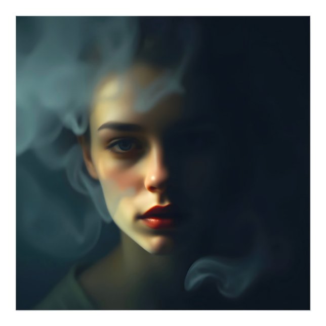 “Mist of Melinoë” – A Spectral Portrait Fotodruck (Vorne)