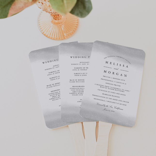Mist Wedding Program Fächer (Von Creator hochgeladen)