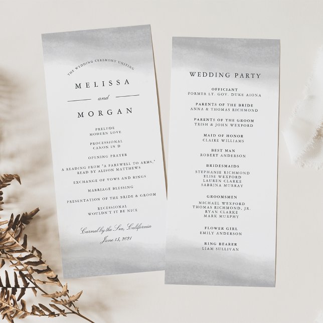 Mist Wedding Program Programm (Von Creator hochgeladen)