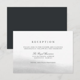 Mist Wedding Reception Card Einladung