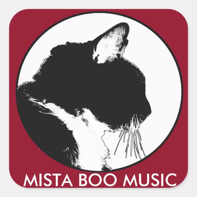 MISTA BOO MUSIC Stickers (Vorderseite)