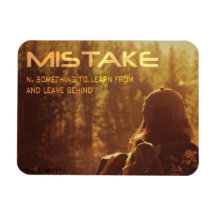 Mistake Inspirational Magnet 3" von 4"