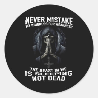 Mistake nie meine Güte für Schwäche Basic Runder Aufkleber