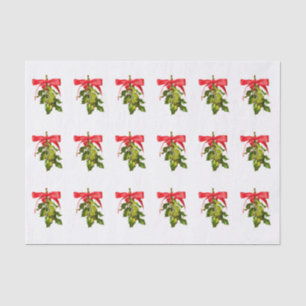Mistelzweig der frohen Weihnachten Seidenpapier