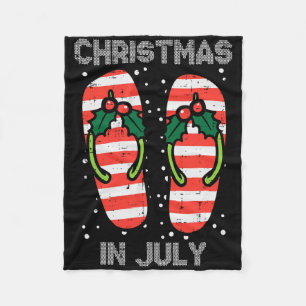 Mistelzweig Flip Flops Weihnachten im Jully Sommer Fleecedecke