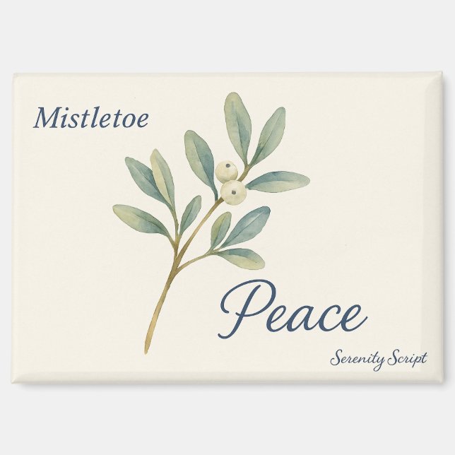 Mistelzweig — Frieden Magnet (Vorderseite)
