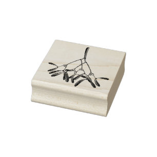 Mistelzweig Gummistempel