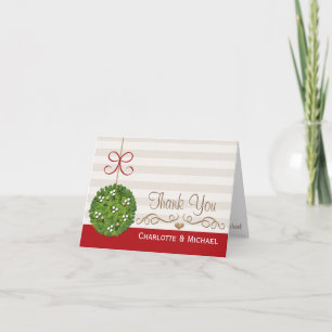 Mistelzweig Hochzeit Weihnachten Danke Karten