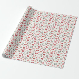 Mistelzweig Küsse Geschenkpapier