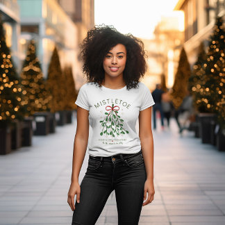 Mistelzweig Küsse & Weihnachtswünsche Süßes T-Shir T-Shirt