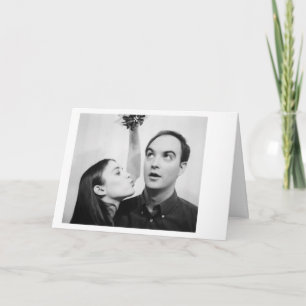 Mistelzweig-Weihnachten Feiertagskarte