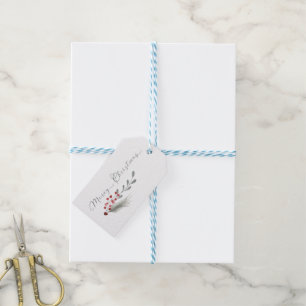 Mistelzweig-Weihnachtsgeschenk-Aufkleber-Sets Grü Geschenkanhänger