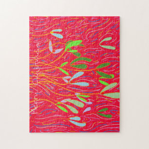 Mistelzweig Whimsical, Rot Puzzle