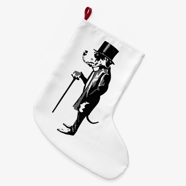 Mister Great Dane Großer Weihnachtsstrumpf (Vorderansicht (hängend))