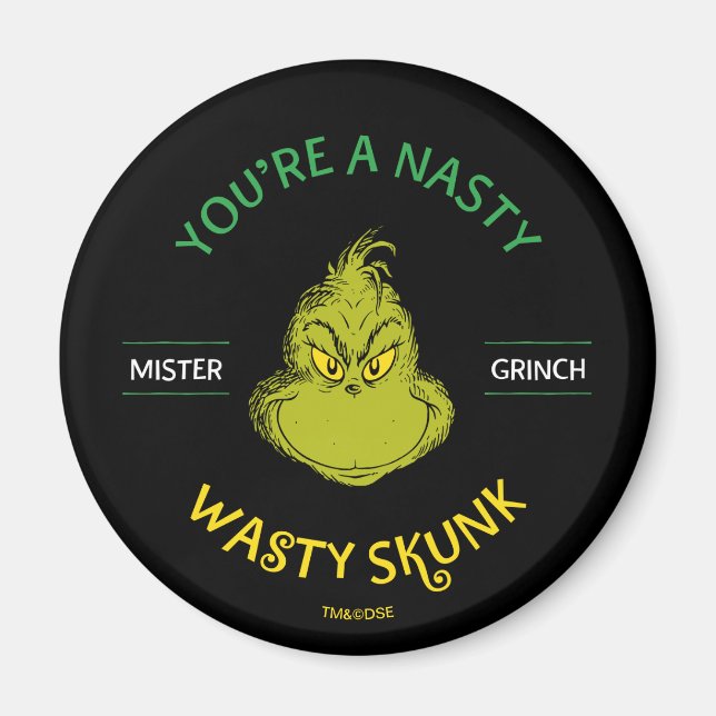 Mister Grinch | Du bist ein Ekliger Wasty Skunk Magnet (Vorne)