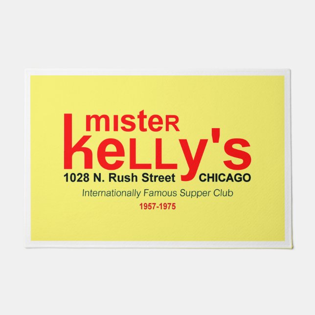 Mister Kelly's Supper Club, Rush St, Chicago, IL Fußmatte (Vorderseite)