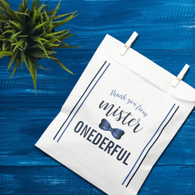 Mister Onederful Bow Krawatte 1. Geburtstag Geschenktütchen (Von Creator hochgeladen)