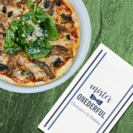 Mister Onederful Bow Krawatte 1. Geburtstag Napkin Serviette