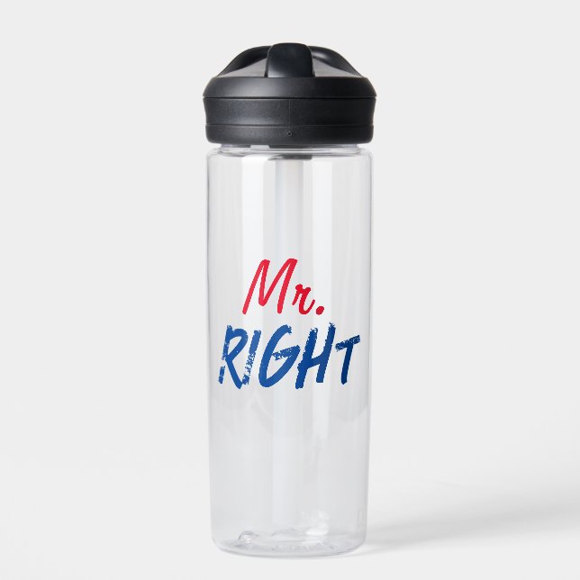 Mister Right Trinkflasche (Vorderseite)