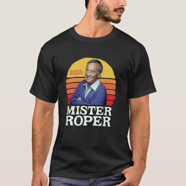 Mister Roper Funny Stanley Roper 80's Sunset Three T-Shirt (Vorderseite)