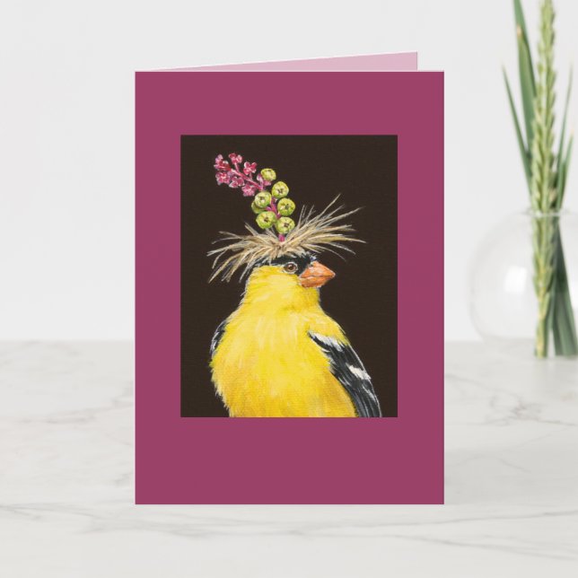 Mister the goldfinch card karte (Vorderseite)