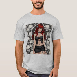 Misteriosa Pelirroja entre Calaveras T-Shirt