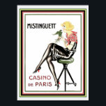 Mistinguett Casino De Paris Art Deco Print 12 x 16 Poster<br><div class="desc">Beliebte Mistinguett Kunst,  Dichtung und Musik</div>
