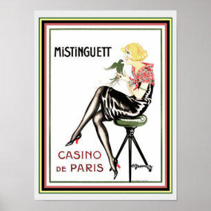Mistinguett Casino De Paris Art Deco Print 12 x 16 Poster