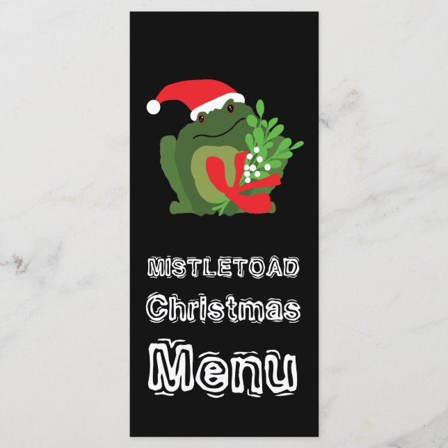 Mistle'toad Christmas Menu Menükarte (Vorderseite)