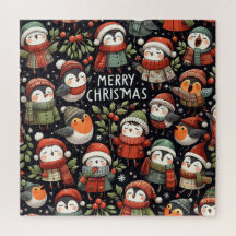 MistletoChristmas niedliche Pinguin Carolers