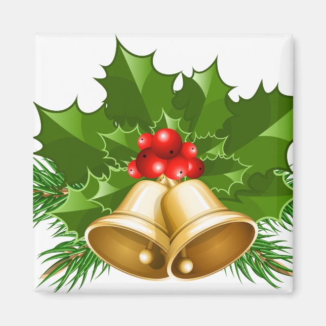 Mistletoe Bells Magnet (Vorne)
