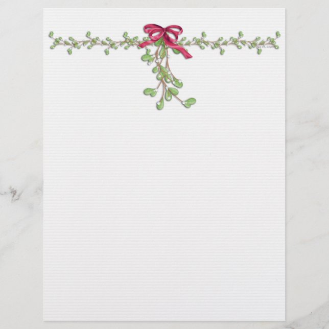 Mistletoe Border Letterhead (Vorderseite)