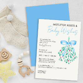 Mistletoe Bundle of Joy Baby Shower Einladung