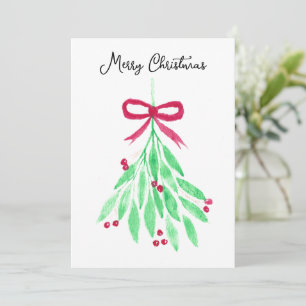 Mistletoe Christmas Card Feiertagskarte