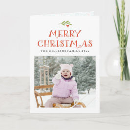 Mistletoe Christmas Foto Cards Feiertagskarte