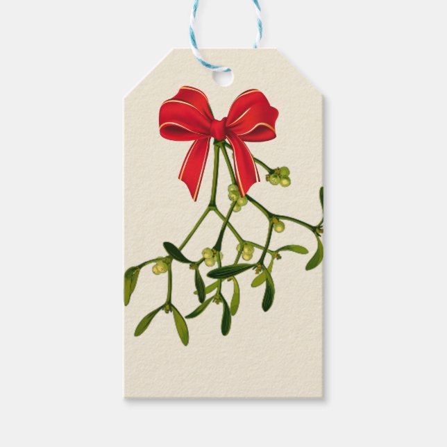 Mistletoe Christmas Geschenkanhänger (Vorderseite)