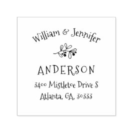 Mistletoe Christmas Rücksendeadresse Permastempel