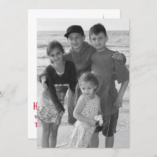 Mistletoe Doppelseitige Fotokarte Einladung